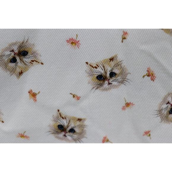 PAUL & JOE SISTER Cat Print Denim Shift Dress Pockets Sz 36 US 4/6 Free People - Picture 12 of 16